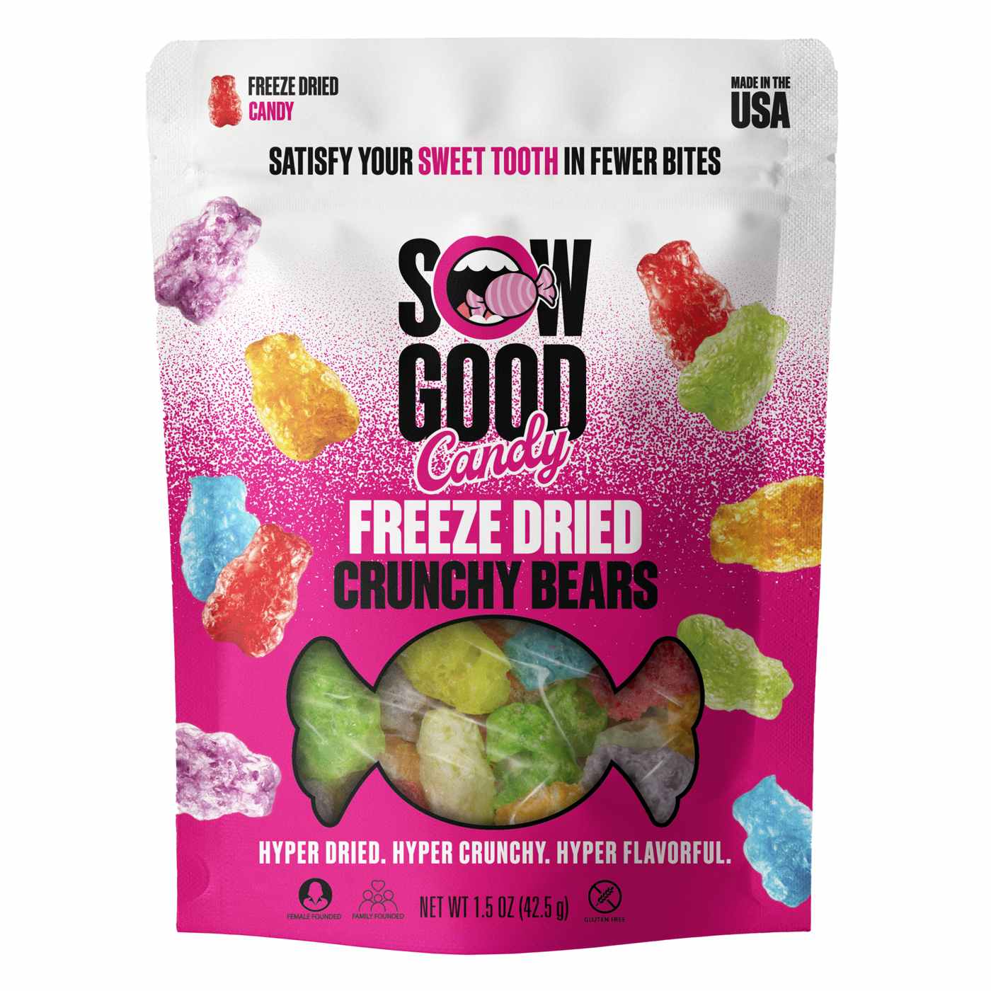 Sow Good Crunchy Bears Freeze Dried Candy; image 1 of 2