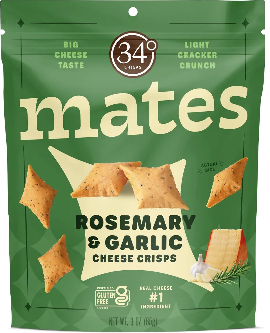 34 Degrees Rosemary and Garlic Crisps, 3 oz | Central Market - Really ...