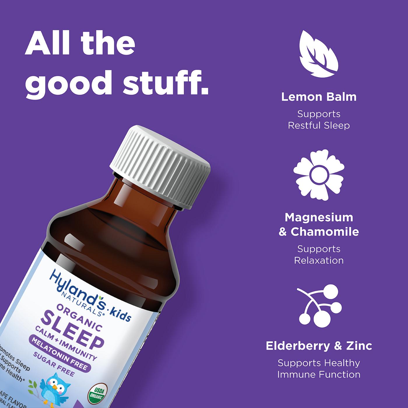 Hyland's Natural Kids Sleep Calm + Immunity Melatonin Free - Grape; image 8 of 10