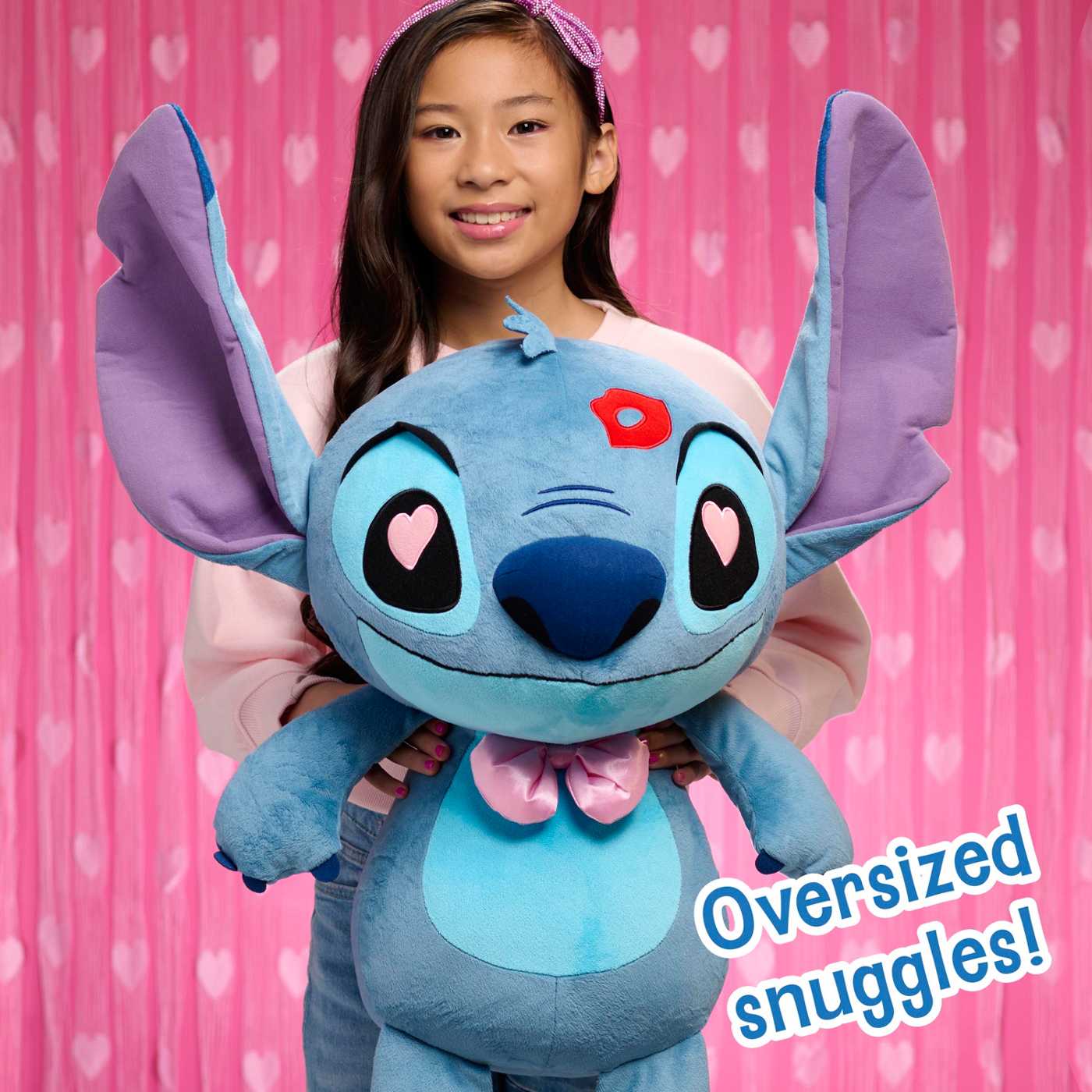 Disney Stitch Jumbo Valentine's Plush; image 2 of 2