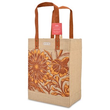 H-E-B Wildflower Jute Reusable Shopping Bag