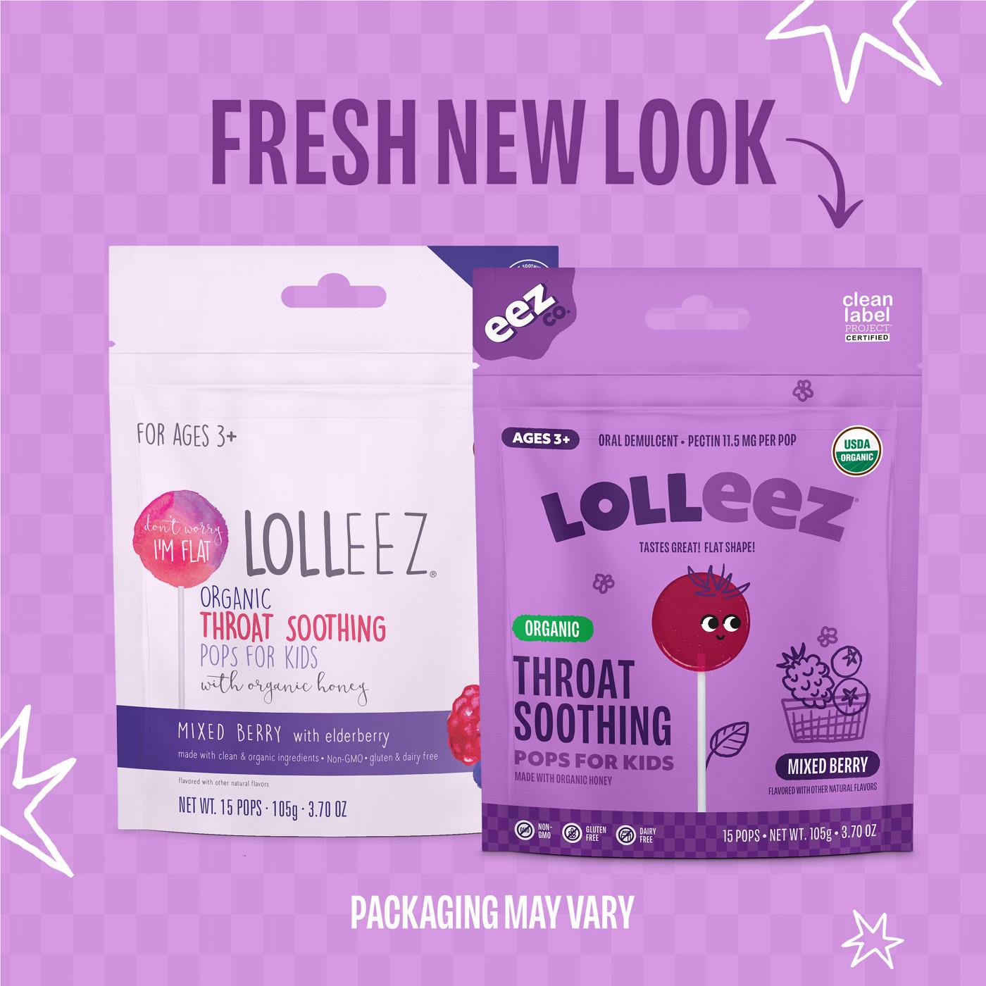 Lolleez Kids Organic Sore Throat Pops - Mixed Berry; image 5 of 9