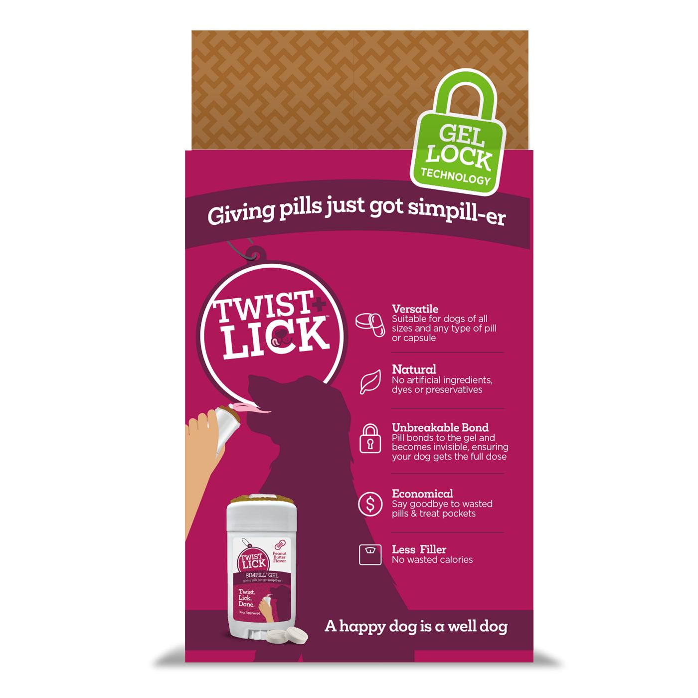 Vetality Twist & Lick Simpill Gel Peanut Butter; image 2 of 2