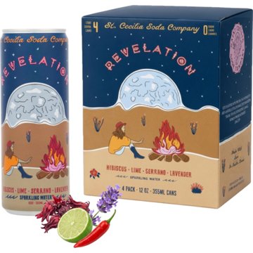 St. Cecilia Soda Company Revelation Sparkling Water 4 pk Cans