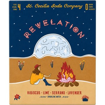St. Cecilia Soda Company Revelation Sparkling Water 4 pk Cans