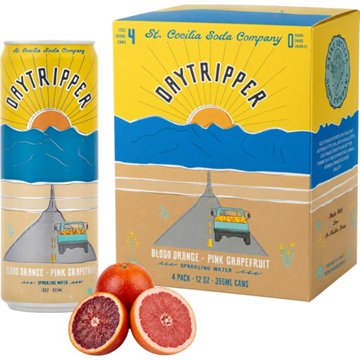 St. Cecilia Soda Company Daytripper Sparkling Water 4 pk Cans