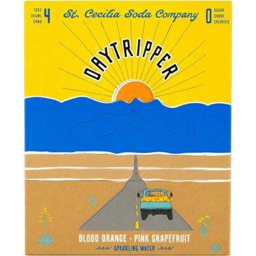 St. Cecilia Soda Company Daytripper Sparkling Water 4 pk Cans