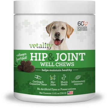 Vetality Hip & Joint Well Chews Chicken, 60 ct
