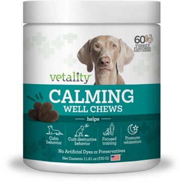 Vetality Calming Well Chews Turkey, 60 ct