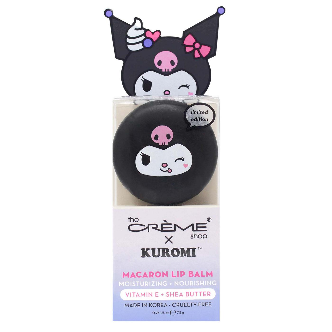 The Crème Shop Kuromi Macaron Lip Balm - Blueberry Smoothie Flavor; image 1 of 2