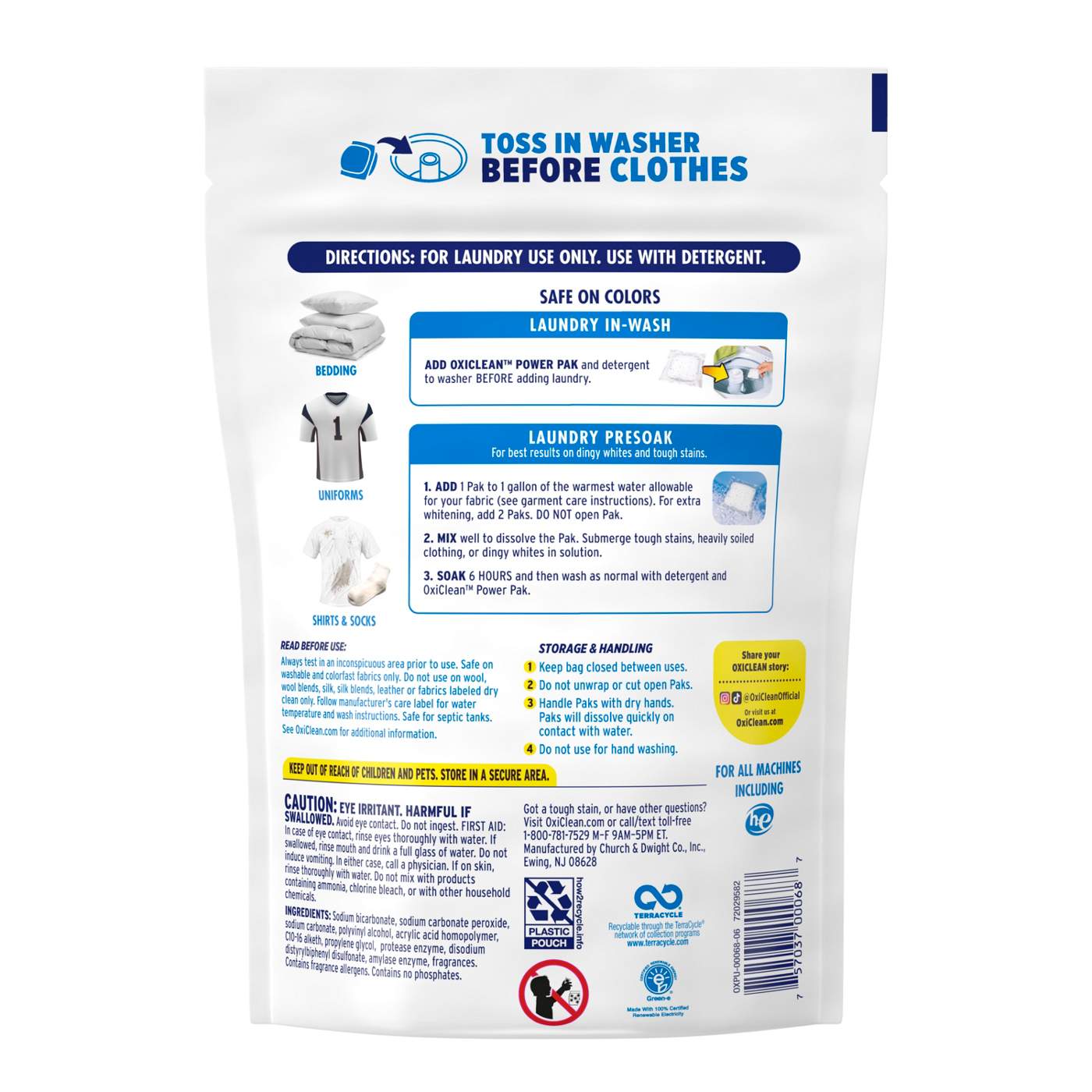 OxiClean White Revive Laundry Whitener & Stain Remover Powder Paks; image 6 of 10