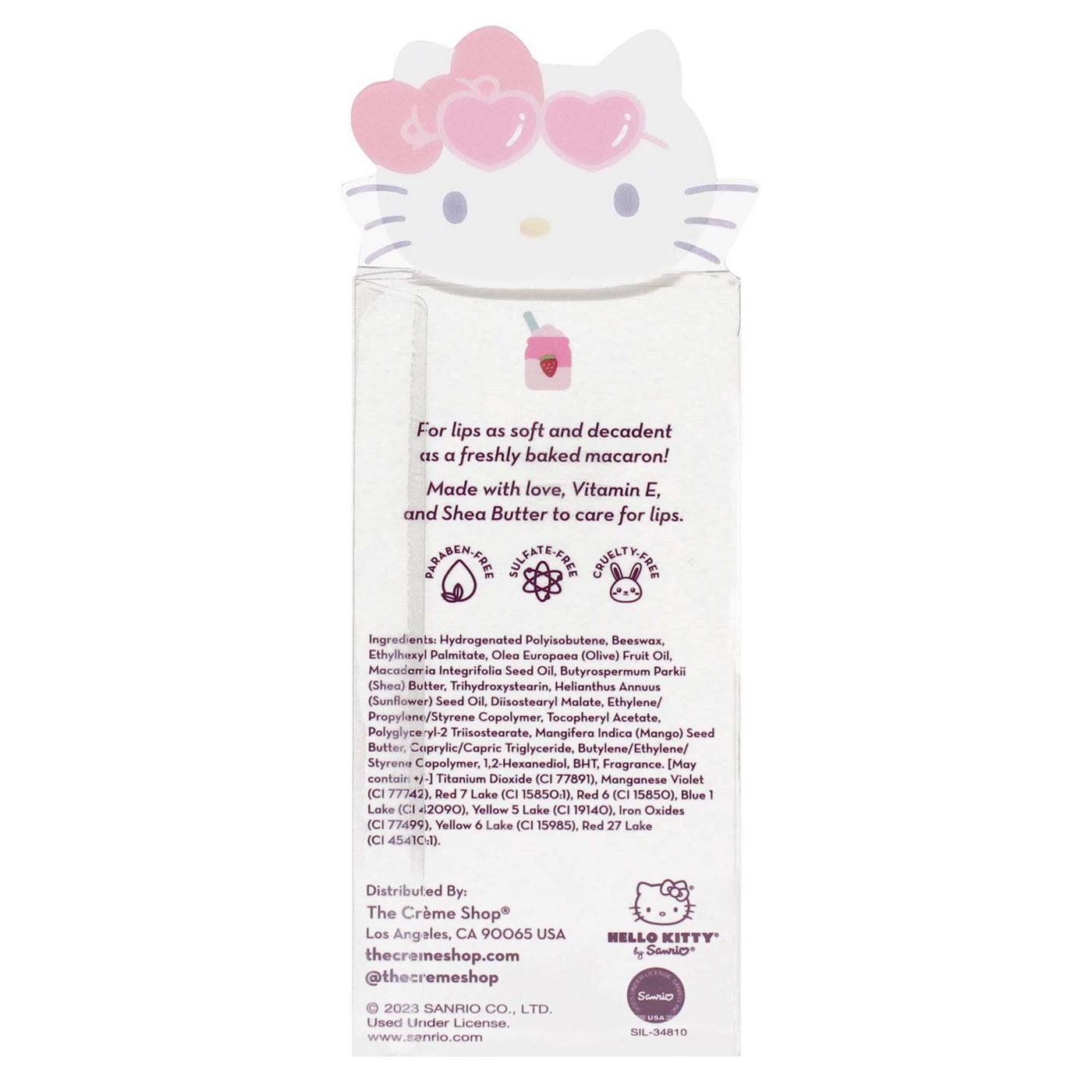 The Crème Shop  Hello Kitty Macaron Lip Balm - Strawberry Milk; image 2 of 4