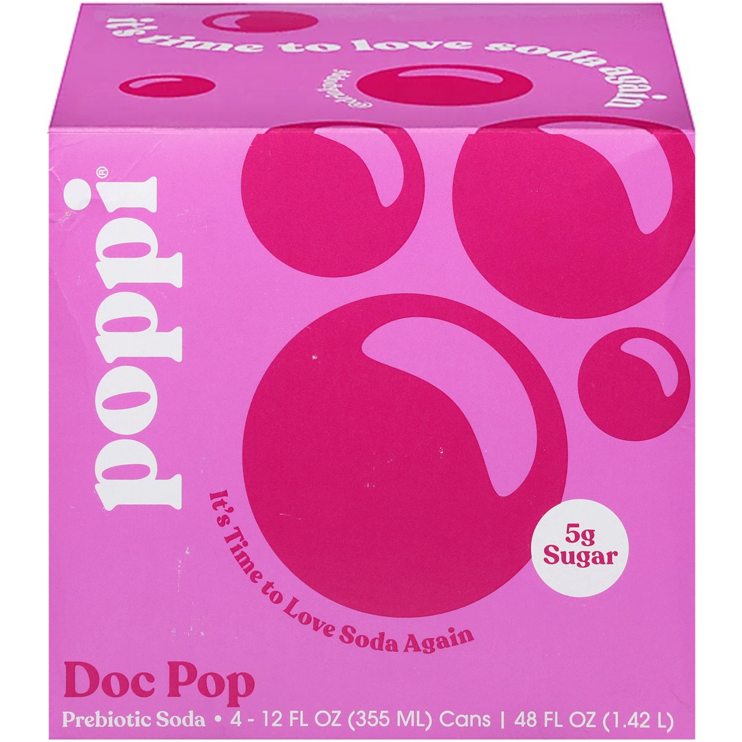 Poppi Prebiotic Soda 4 pk Cans - Doc Pop, 12 oz | Central Market