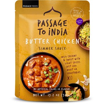 Passage Foods Passage to India Butter Chicken Simmer Sauce, 13.2 oz
