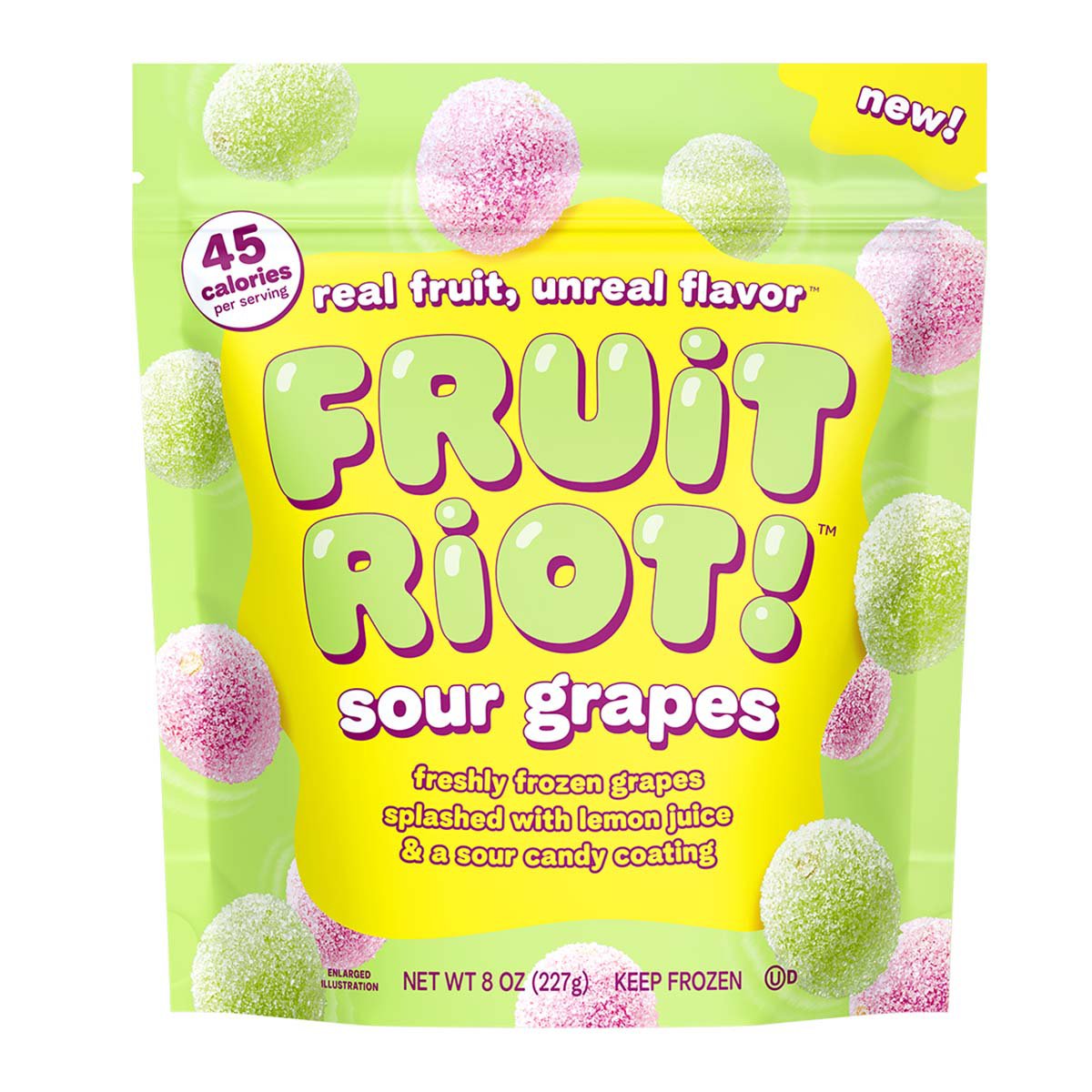 Fruit Riot! Frozen Sour Grapes Shop Bars & pops at HEB