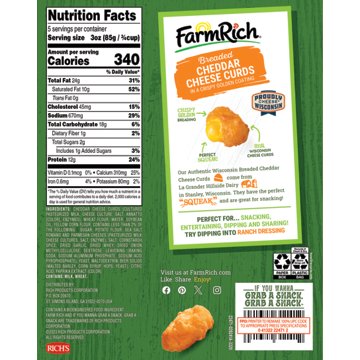 Farm Rich Breaded Cheddar Cheese Curds