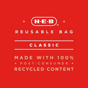 H-E-B Classic Red Reusable Shopping Bag