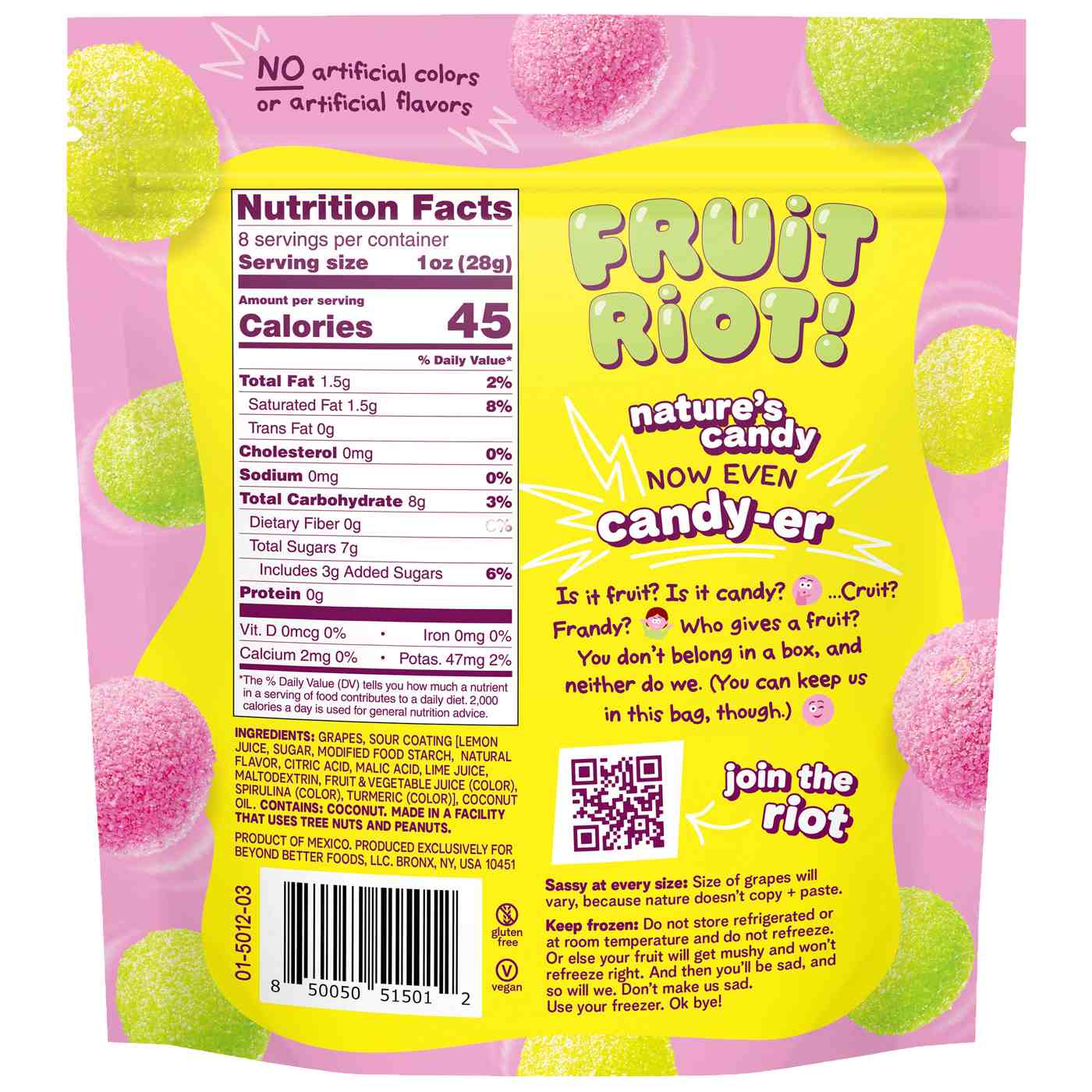 Fruit Riot! Sour Grapes Mix - Berry, Lemon Lime & Apple; image 3 of 4