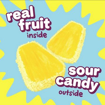 Fruit Riot! Sour Candy Pineapple Real Frozen Fruit