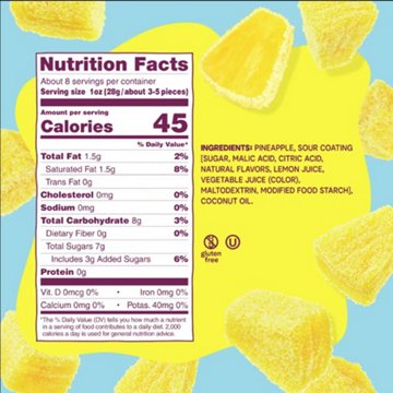 Fruit Riot! Sour Candy Pineapple Real Frozen Fruit