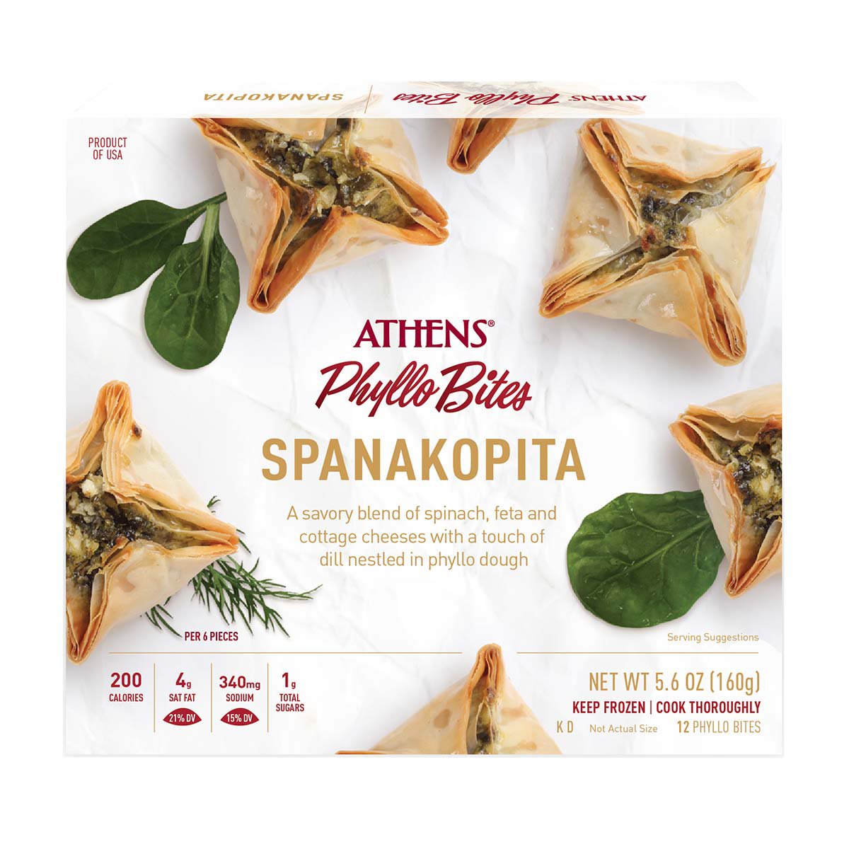 Athens Spanakopita Phyllo Bites - Shop Appetizers at H-E-B