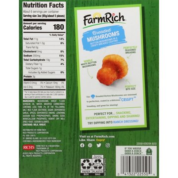 Farm Rich Breaded Mushrooms, 17 oz
