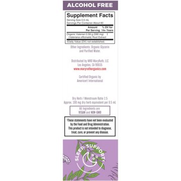 Mary Ruth's Organic Valerian Root Liquid Extract