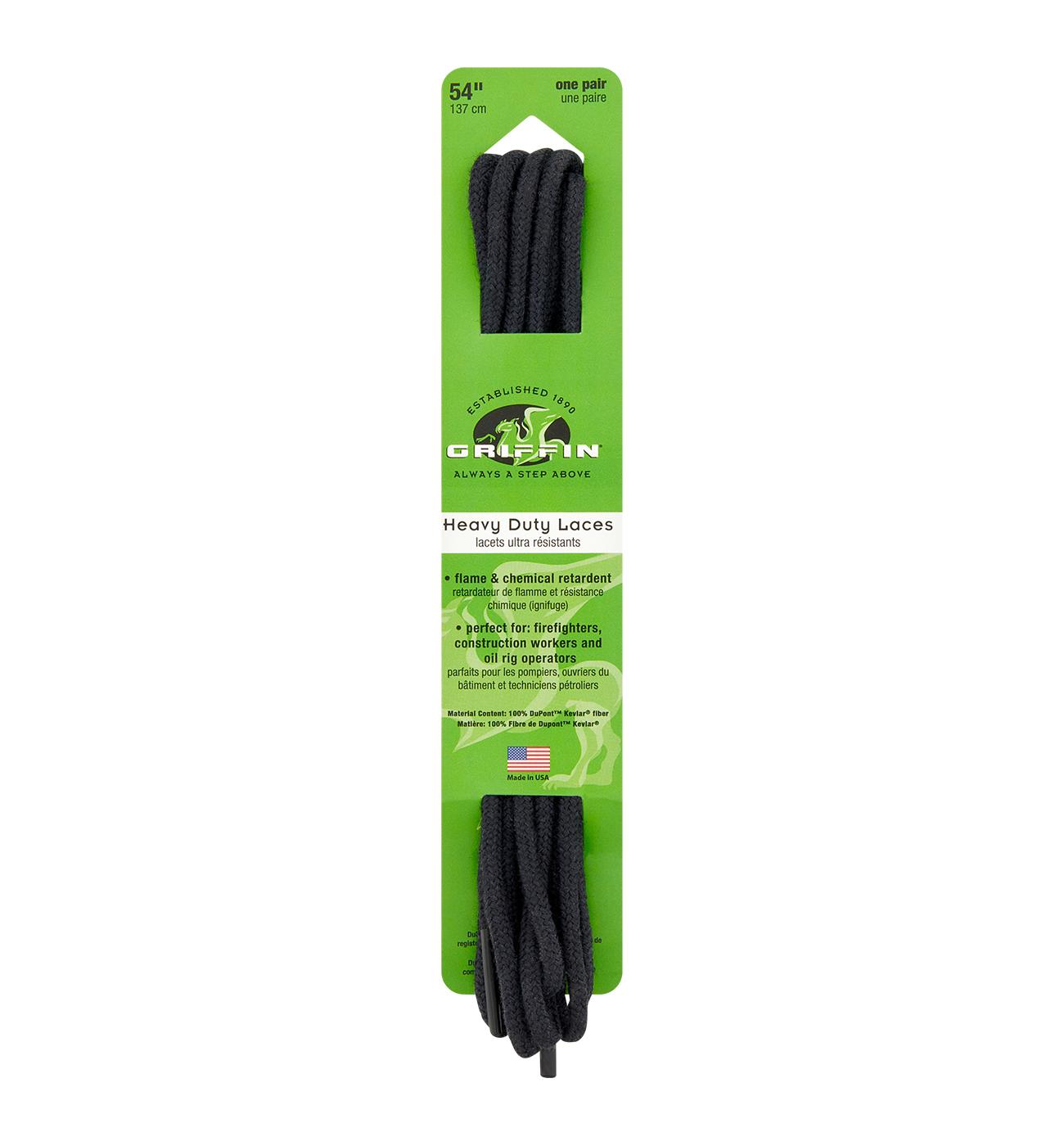 Griffin Kevlar Heavy Duty Shoe Laces - Black; image 1 of 2