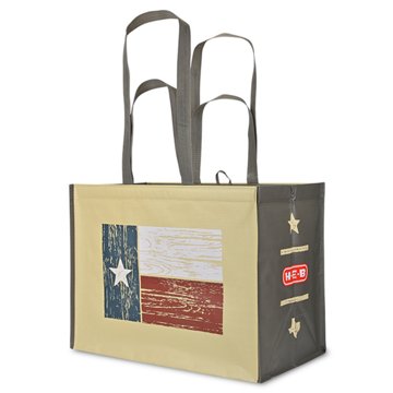 H-E-B Texas Flag Reusable Shopping Bag, Extra Large