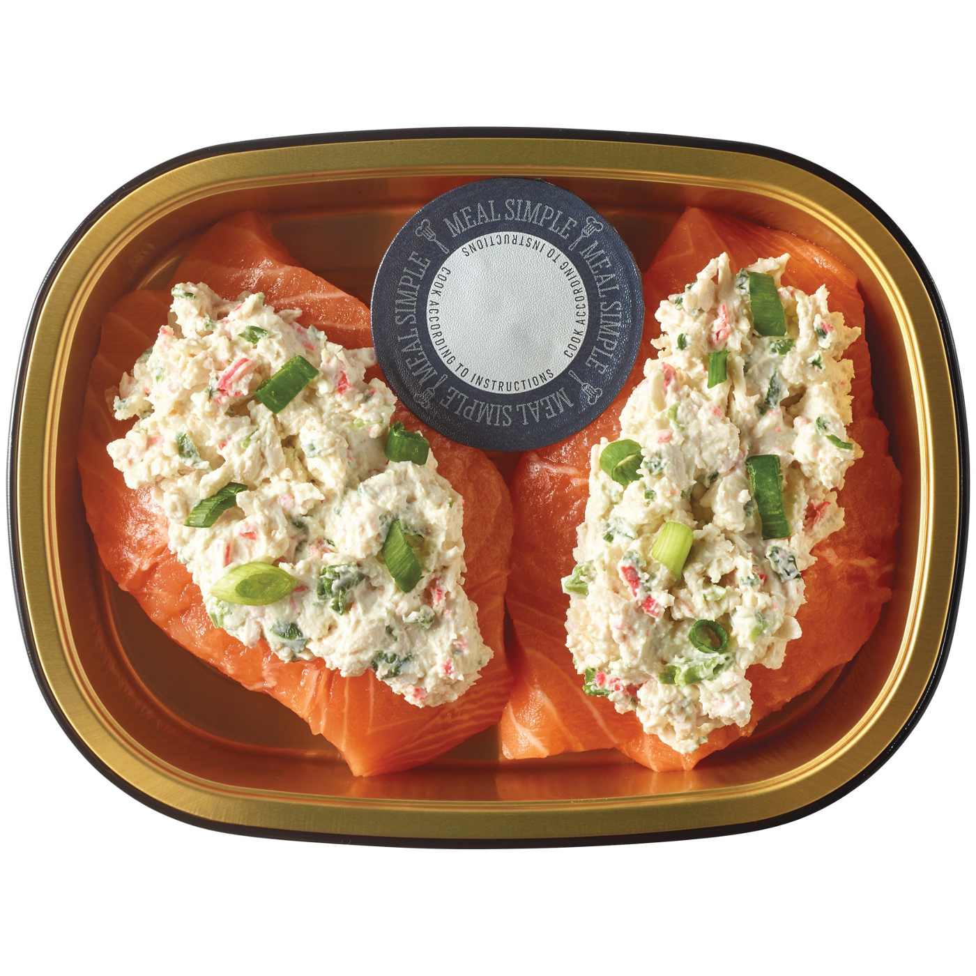 Meal Simple by H-E-B Seafood Rangoon Stuffed Salmon; image 2 of 4