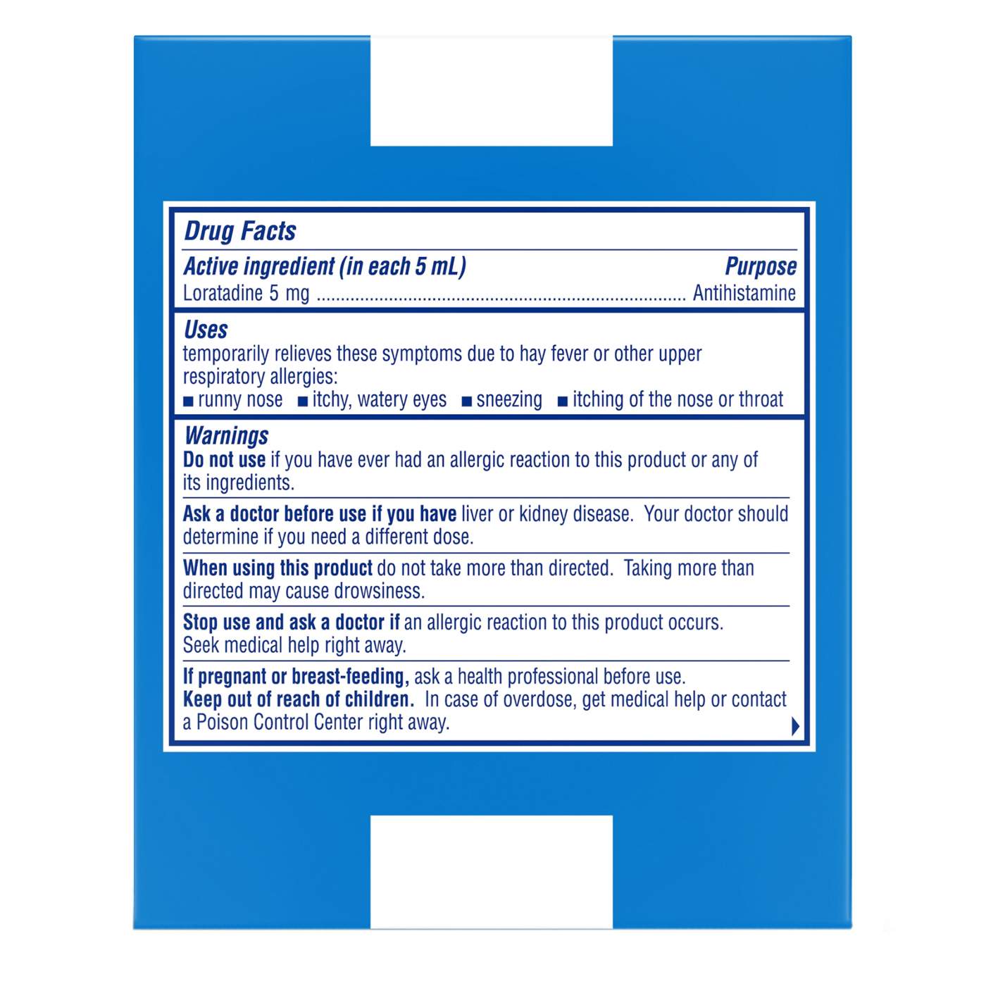 Claritin Non-Drowsy 24 Hour Allergy Relief Liquid - Cooling Honey; image 2 of 4