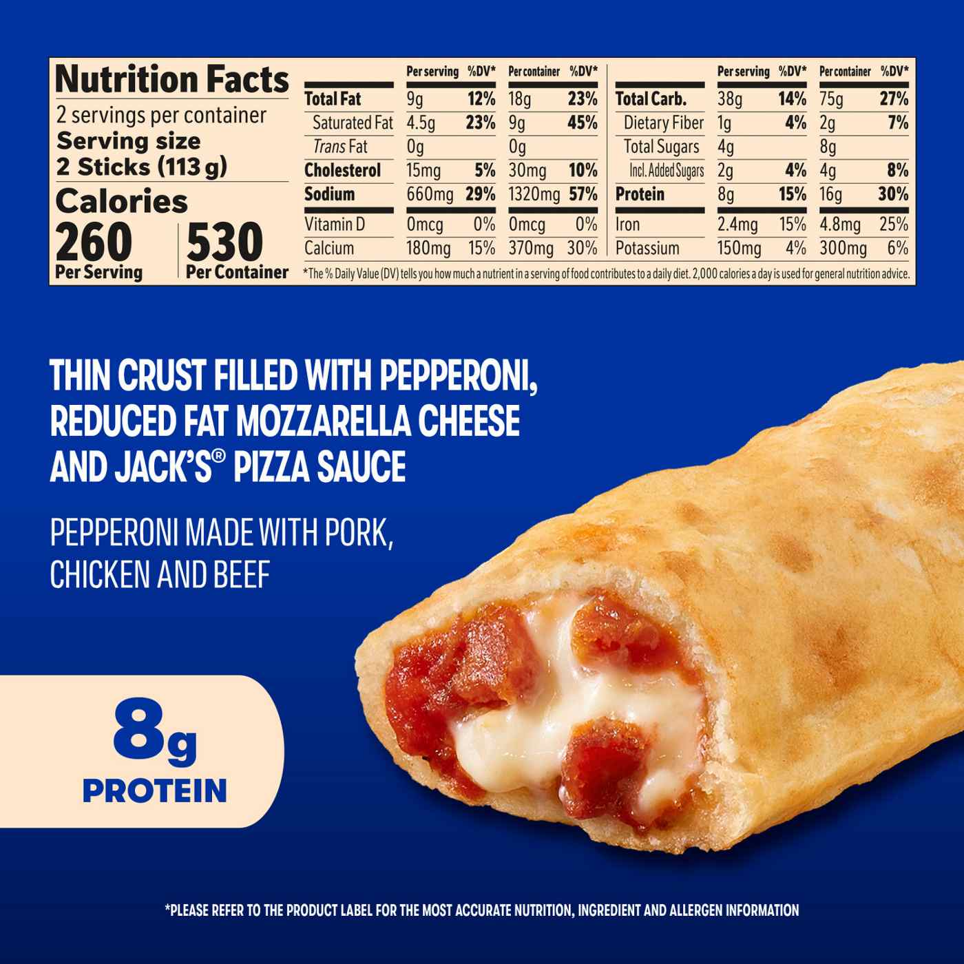 Jack's Pull-Apart Pepperoni Pizza Sticks; image 3 of 8