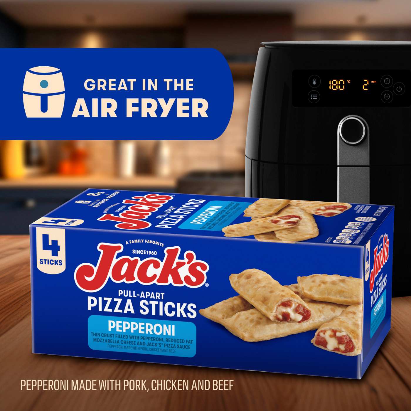 Jack's Pull-Apart Pepperoni Pizza Sticks; image 4 of 8