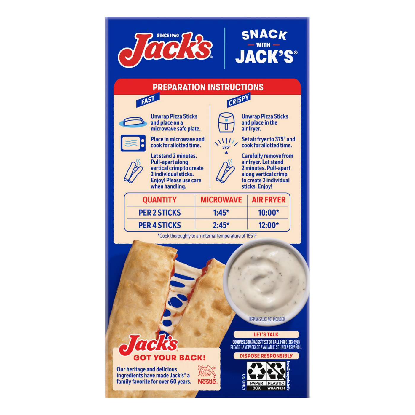 Jack's Pull-Apart Pepperoni Pizza Sticks; image 7 of 8