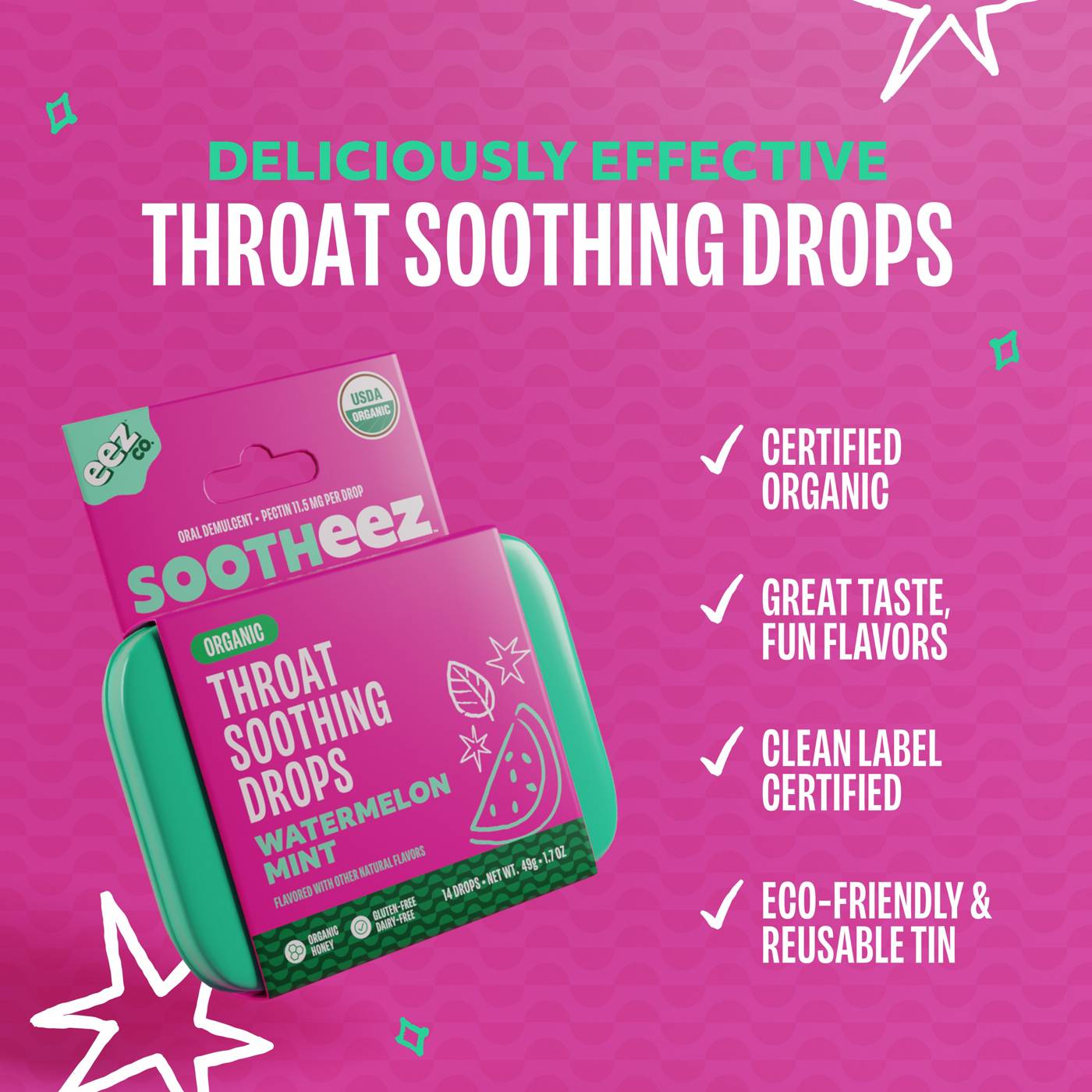 Sootheez Sore Throat Drops - Watermelon Mint; image 2 of 3