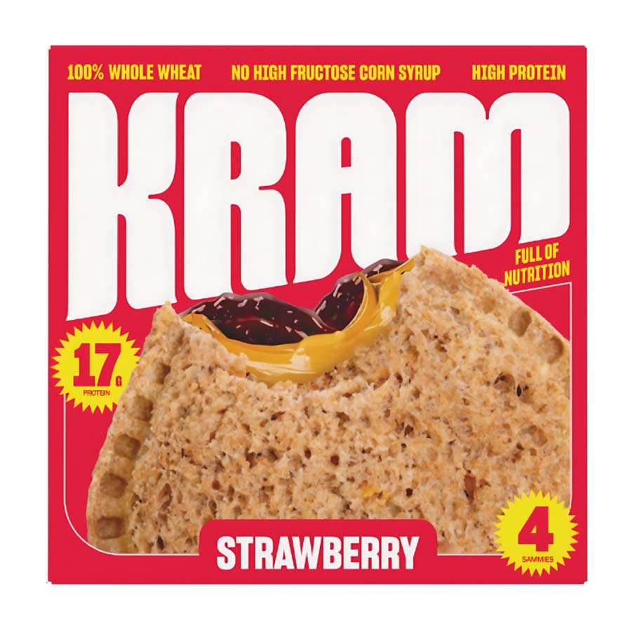 Kram 17g Protein PB & J Whole Wheat Sandwich - Strawberry