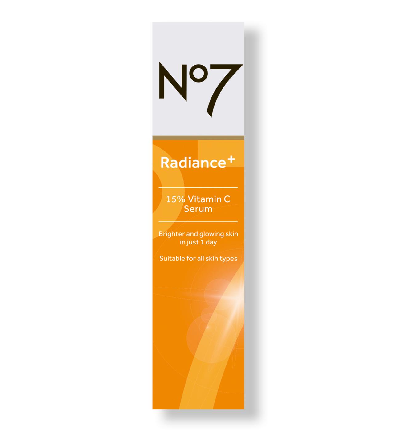 No7 Radiance+ Vitamin C Serum; image 1 of 4