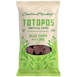 Central Market Zesty Avocado Lime Tortilla Chips, 12 oz | Central