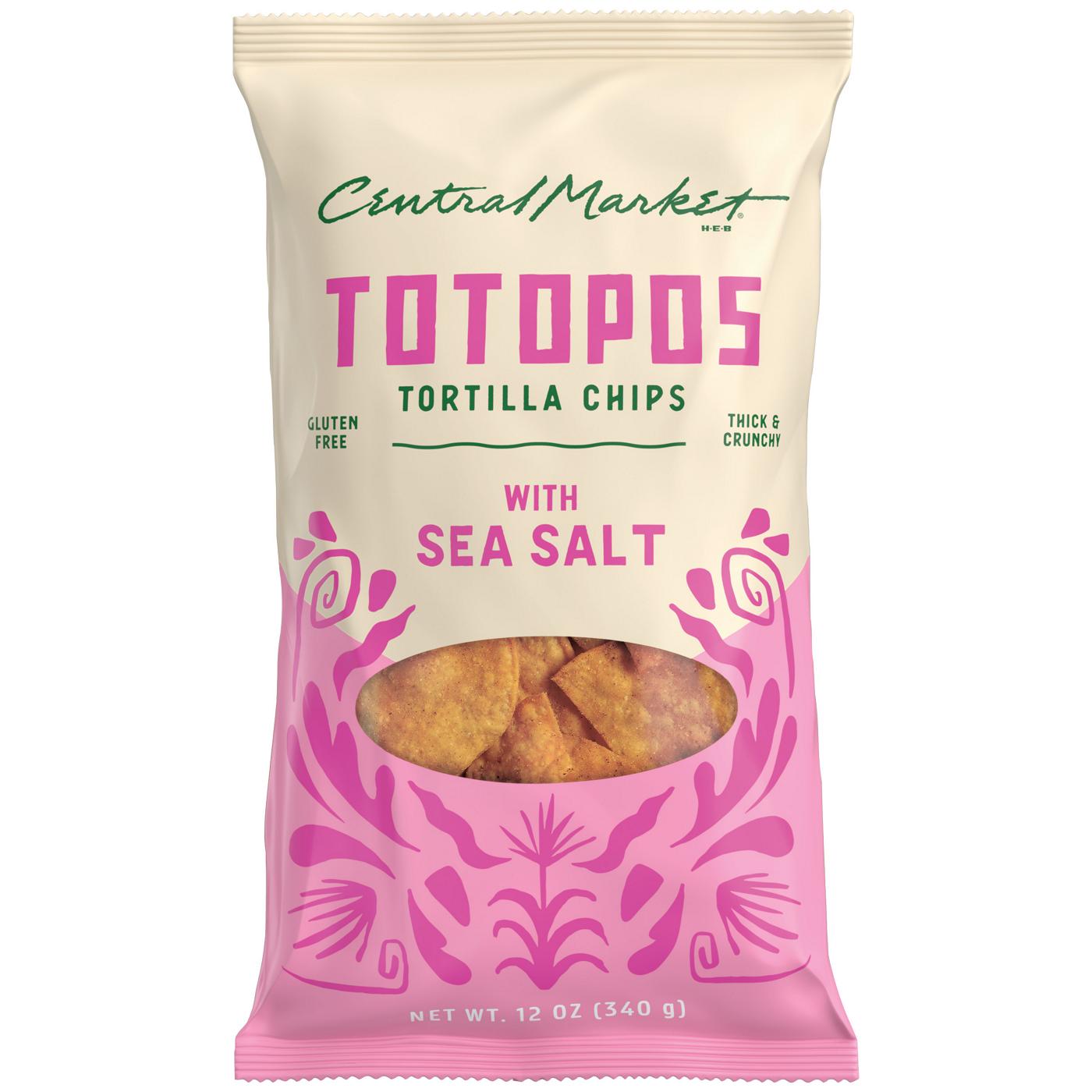 Central Market Totopos Tortilla Chips - White Corn & Sea Salt; image 1 of 2