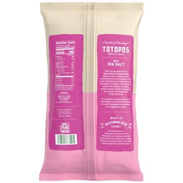 Central Market Totopos Tortilla Chips - White Corn & Sea Salt, 12 oz