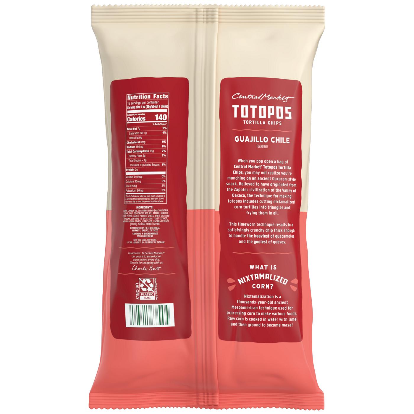 Central Market Totopos Tortilla Chips - Guajillo Chile; image 2 of 2