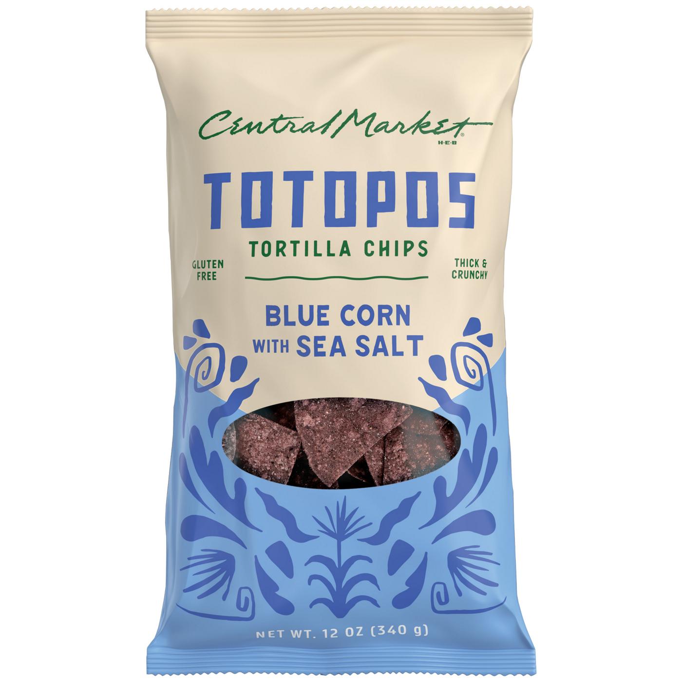 Central Market Totopos Tortilla Chips - Blue Corn with Sea Salt; image 1 of 2