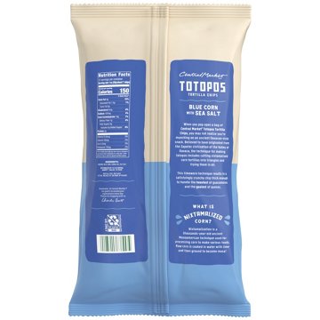 Central Market Totopos Tortilla Chips - Blue Corn with Sea Salt, 12 oz