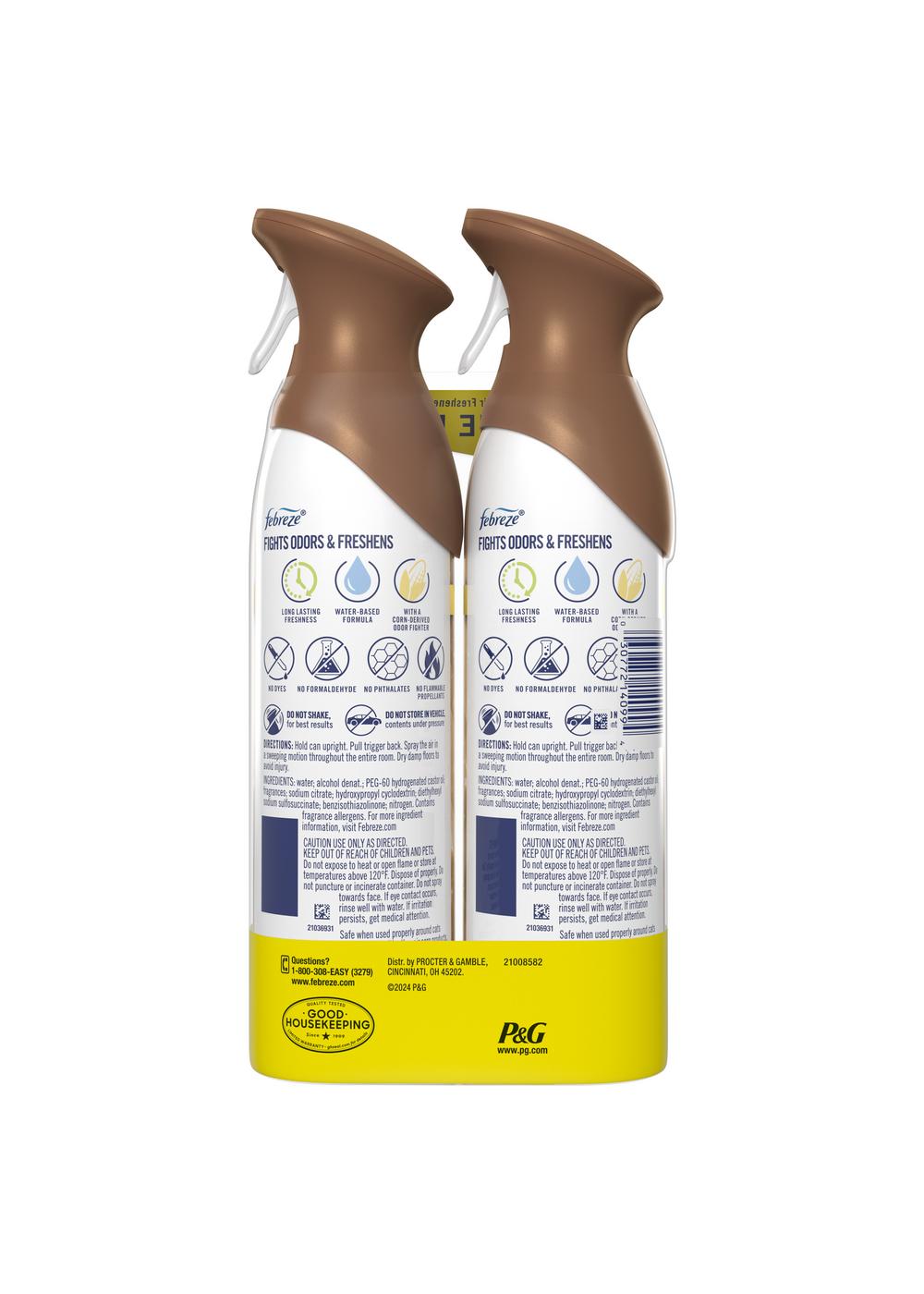 Febreze Air Mist Odor-Fighting Aerosol Air Freshener - Sea Salt Carmel & Maple; image 2 of 2