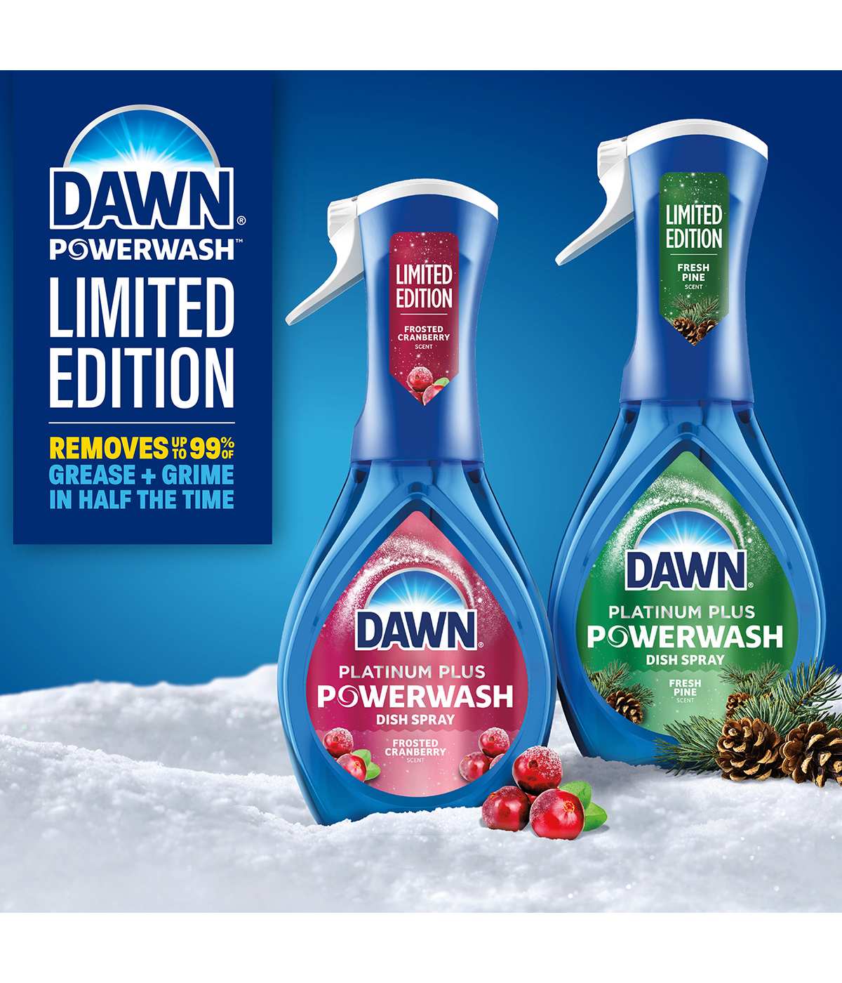 Dawn Platinum Plus Powerwash Frosted Cranberry Dish Spray ; image 3 of 7