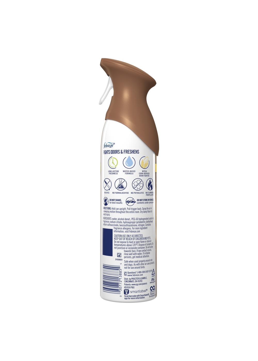 Febreze Air Mist Odor-Fighting Aerosol Air Freshener - Sea Salt Carmel & Maple; image 2 of 2