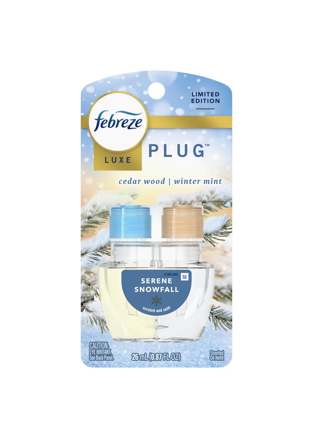 Febreze Limited Edition Luxe Plug Scented Oil Refill - Serene Snowfall; image 1 of 2