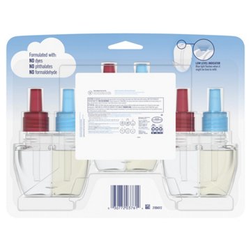 Febreze Odor-Fighting Fade Defy PLUG Air Freshener Oil Refill - Baked Cinnamon Apples, 3 ct