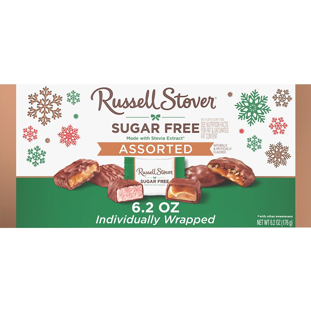 Russell Stover Sugar Free Assorted Chocolate Candy Christmas Gift Box