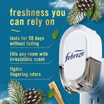 Febreze Limited Edition Luxe Plug Scented Oil Refill - Serene Snowfall, 2 ct